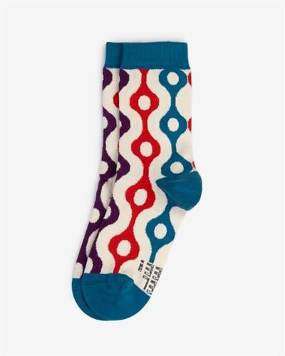 Tranquila Retro Desenli Çorap