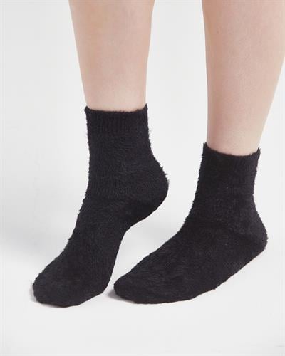 Kadın Tüylü Simli Çorap Siyah