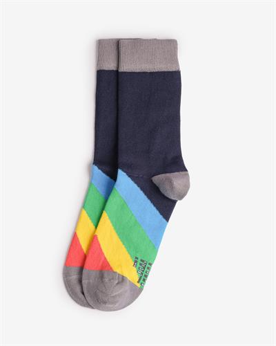 Ultramarin Retro Desenli Çorap