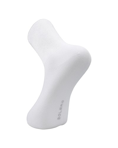 Unisex Bambu Diyabetik Şeker Çorabı Beyaz