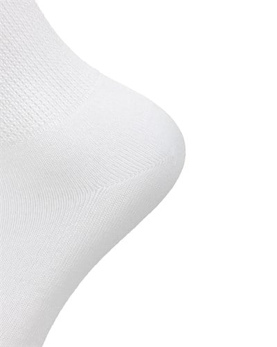 Unisex Bambu Diyabetik Şeker Çorabı Beyaz