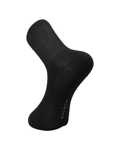 Unisex Bambu Diyabetik Şeker Çorabı Siyah