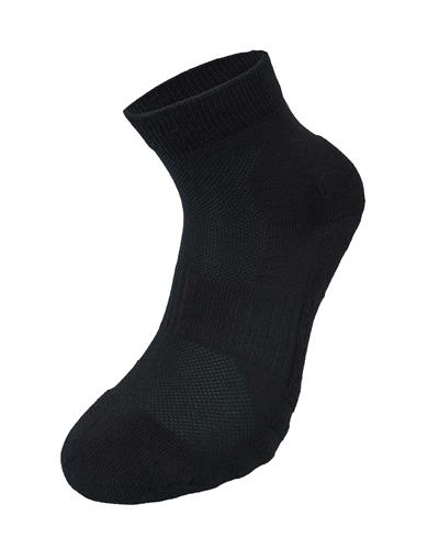 Unisex Dikişsiz Taban Havlu Kısa Spor Çorap Siyah