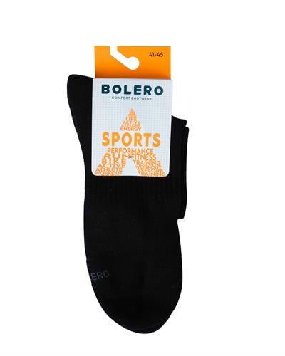 Unisex Dikişsiz Taban Havlu Kısa Spor Çorap Siyah