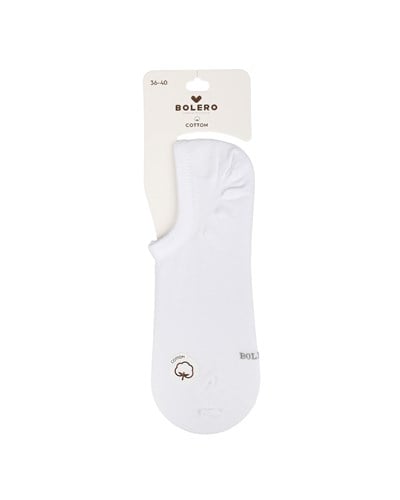 Unisex Premium Dikişsiz 3lü Görünmez Çorap Beyaz