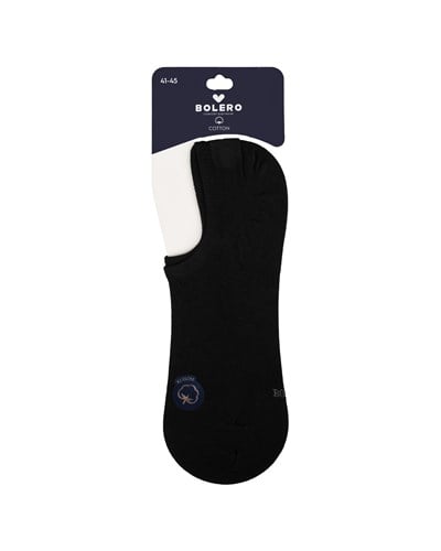 Unisex Premium Dikişsiz 3lü Görünmez Çorap Siyah 