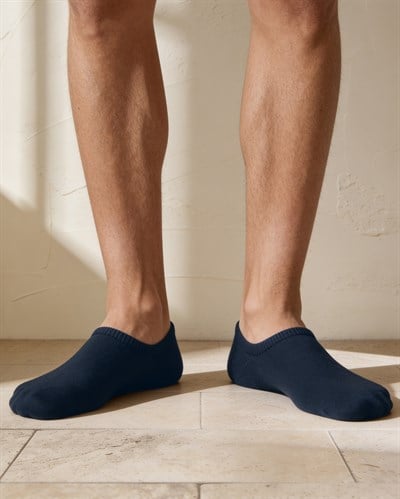 Unisex Premium Dikişsiz Görünmez Bambu Çorap Lacivert