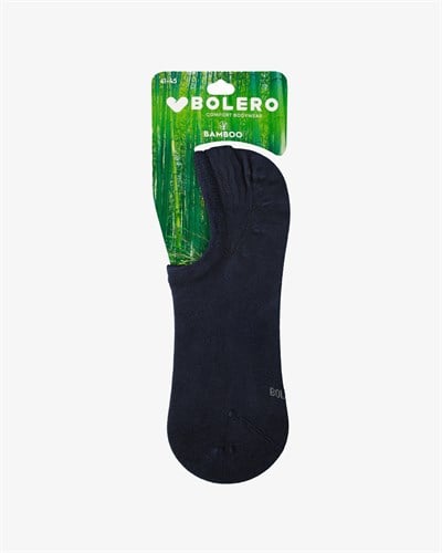 Unisex Premium Dikişsiz Görünmez Bambu Çorap Lacivert