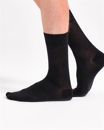 Erkek Yazlık Merserize Çorap Siyah