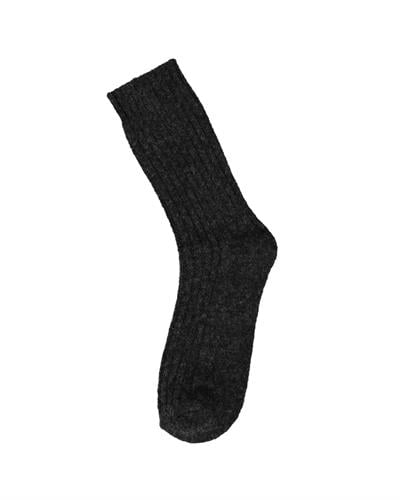Kadın Kaşmir Yün Bot Çorabı Antrasit