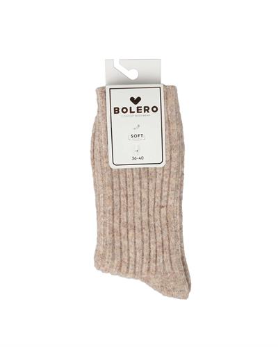 Kadın Kaşmir Yün Bot Çorabı Kahve