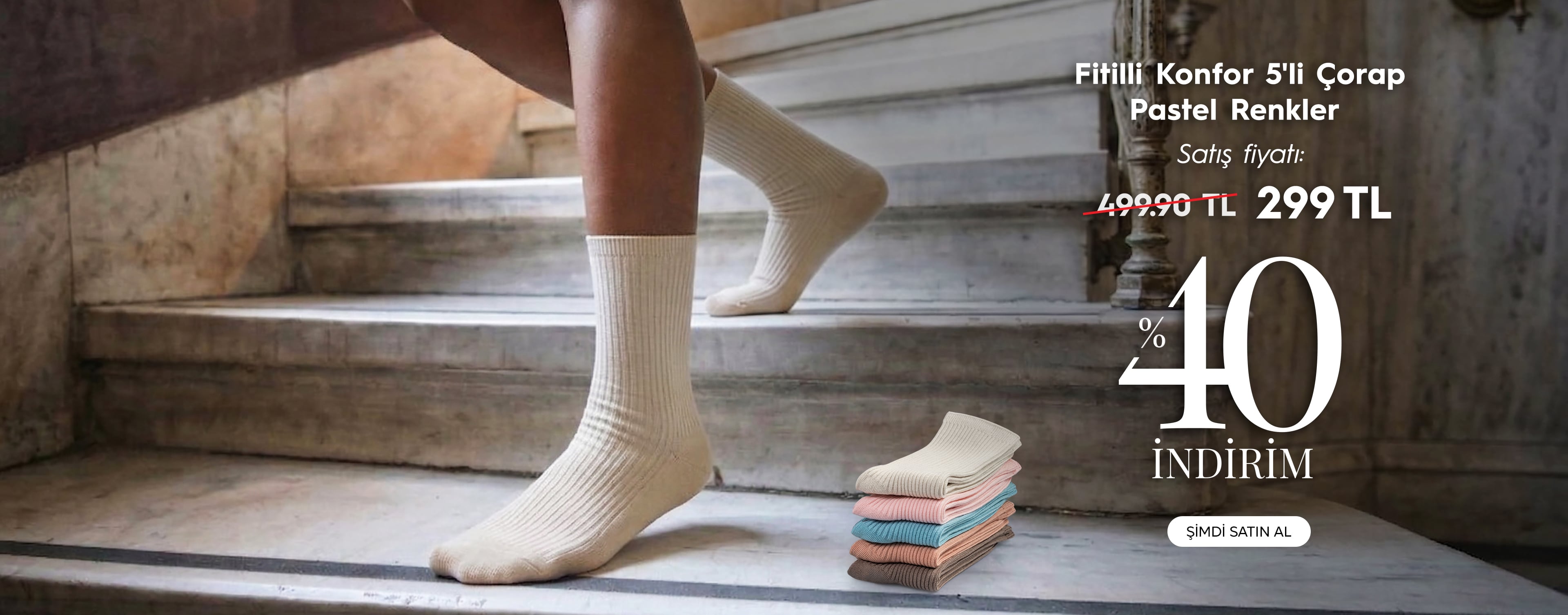 5'li Çorap %40 İndirim