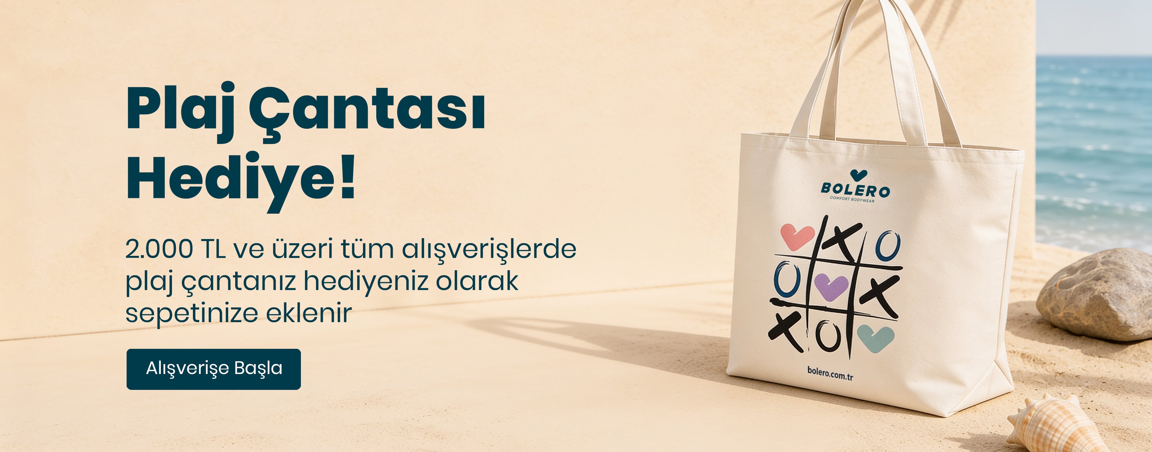 Plaj Çantası Hediye