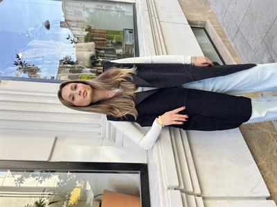 Buklet Sıfır Kol Yelek Siyah