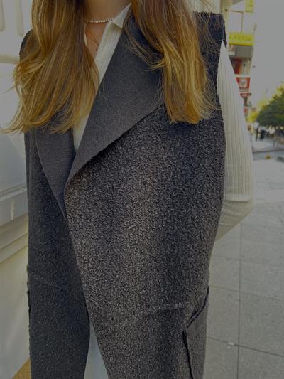 Buklet Sıfır Kol Yelek Siyah