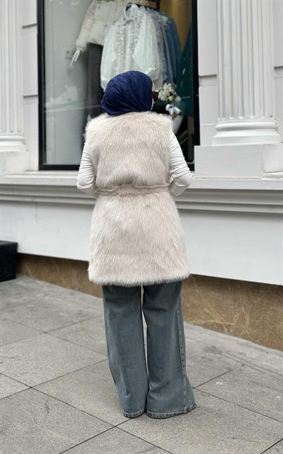 Kisya Yelek Pudra İşlemeli