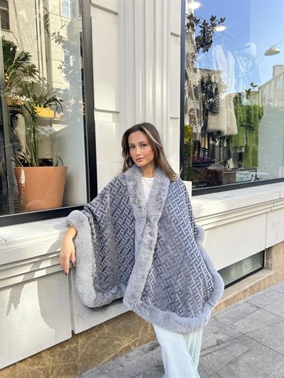 Steinkjer Model Kürklü Panço Gri