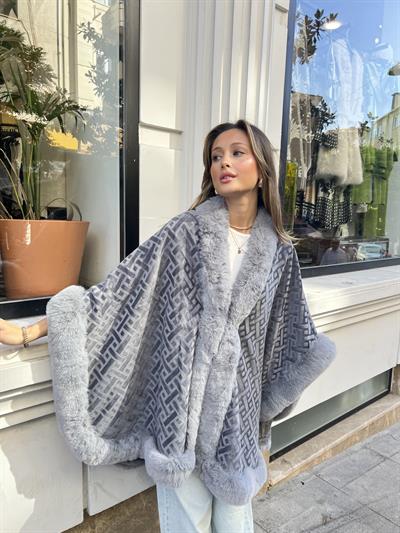 Steinkjer Model Kürklü Panço Gri