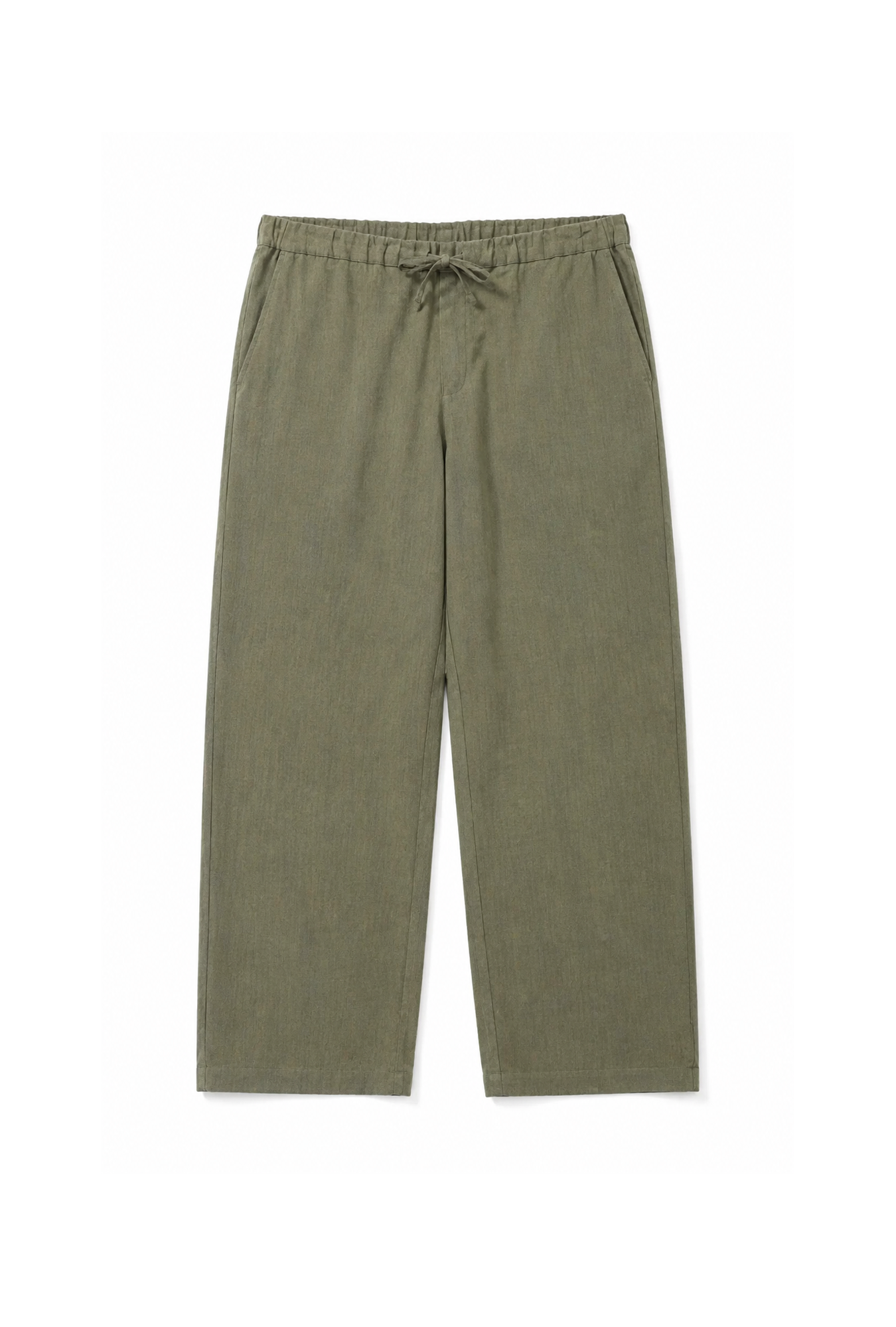 Baggy Kalıp Pamuklu Keten Klasik Pantolon