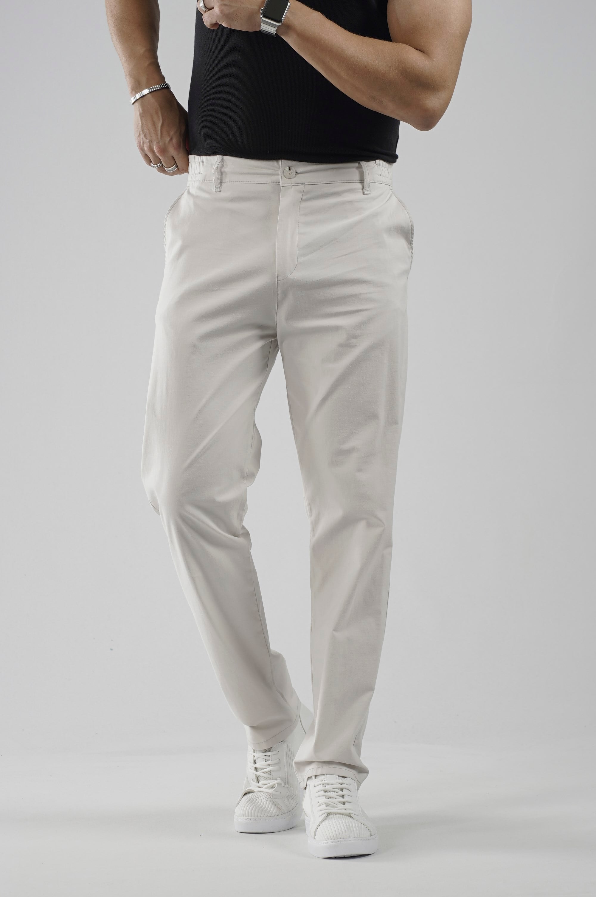Beli Lastikli Regular Kalıp Chino Likralı Erkek Pantolon