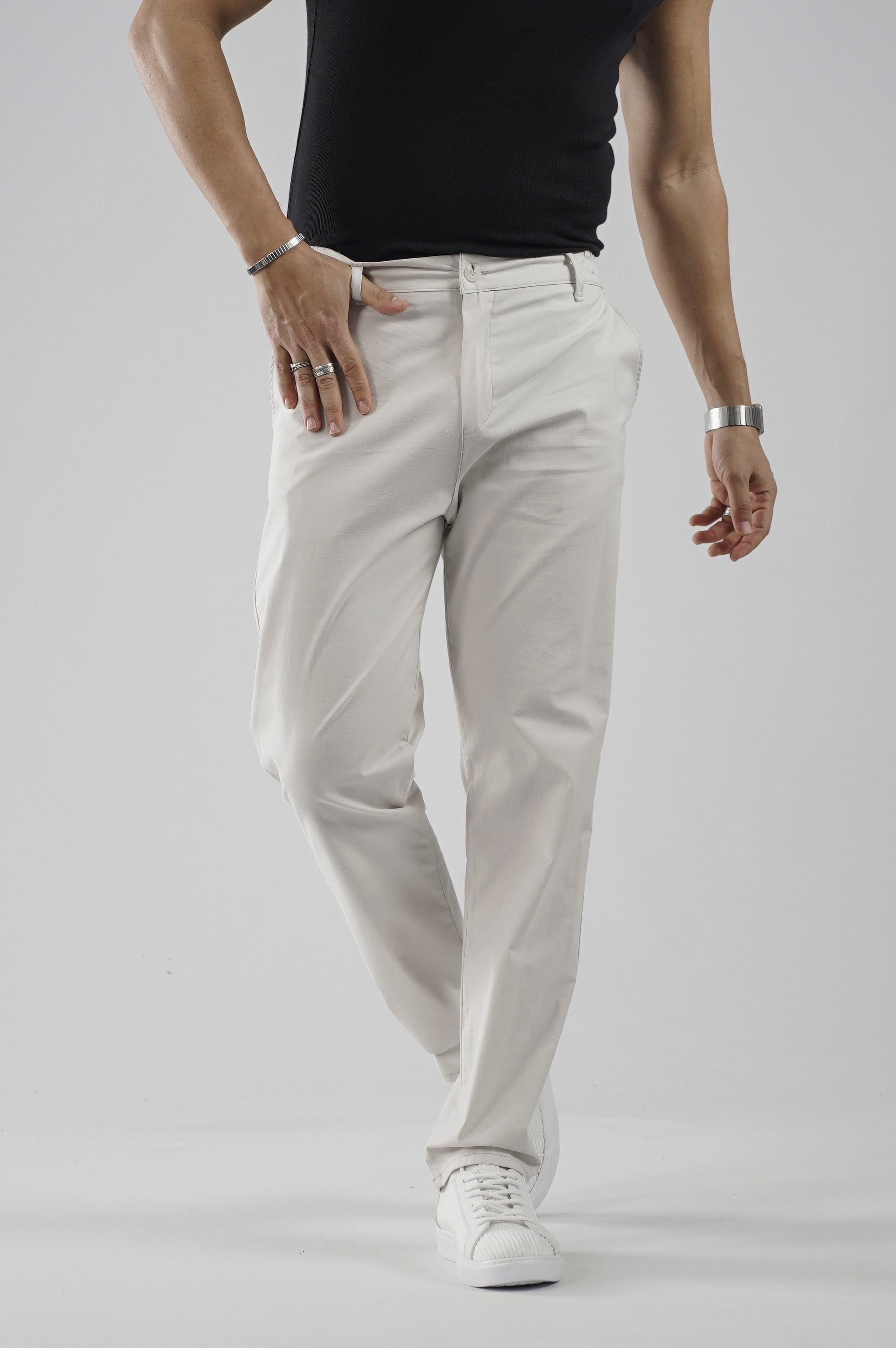 Beli Lastikli Regular Kalıp Chino Likralı Erkek Pantolon
