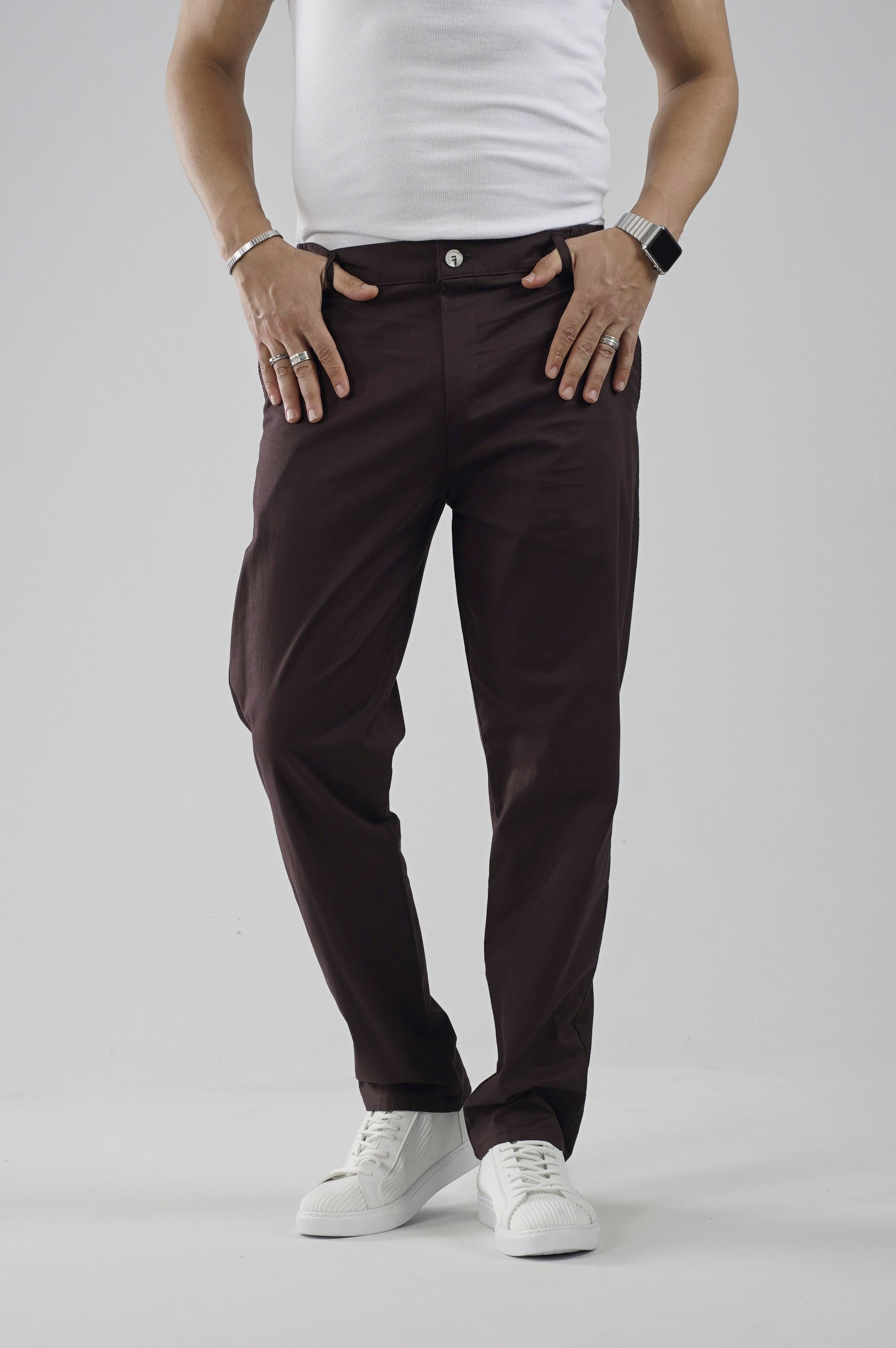 Beli Lastikli Regular Kalıp Chino Likralı Erkek Pantolon