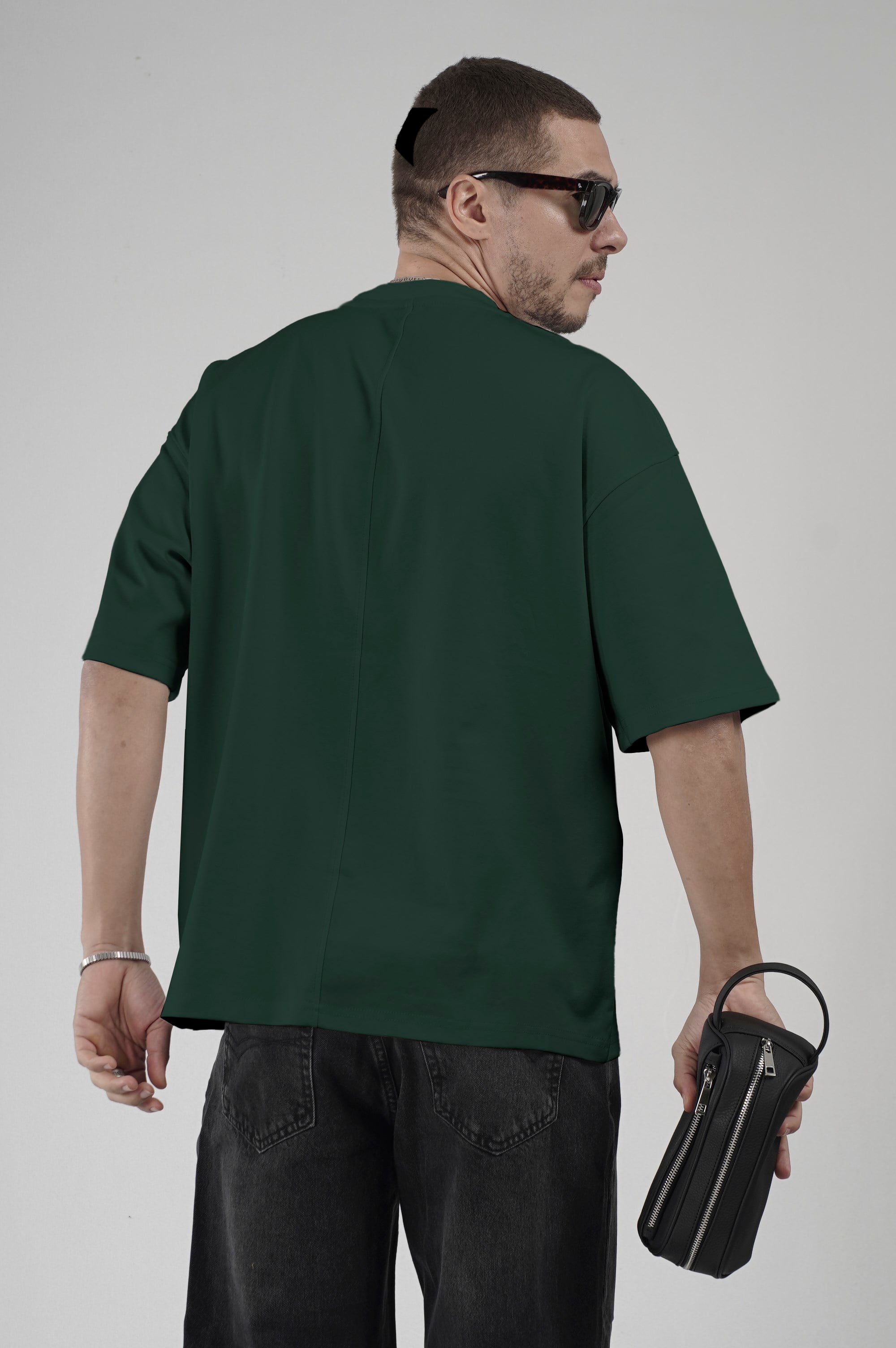 Bisiklet Yaka Oversize Erkek Süprem Tişört