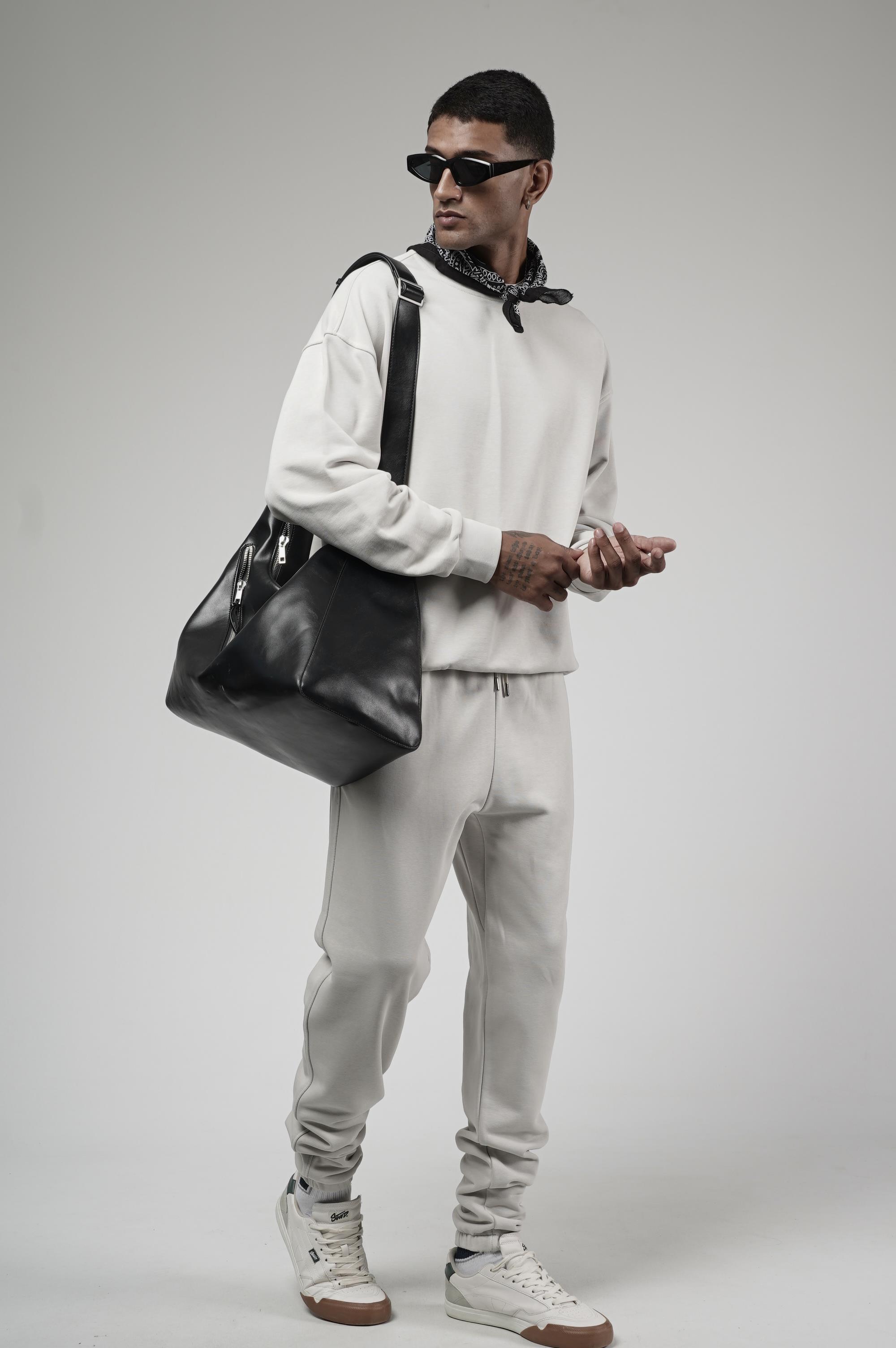 Bisiklet Yaka Oversize Kalıp Sweat Pantolon Alt Üst Takım