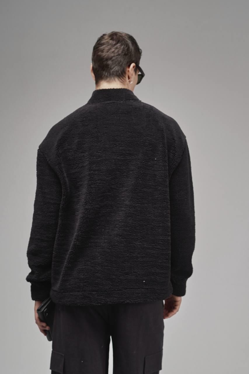 Dik Yaka Fermuar Kapamalı Logo Detaylı Unisex Peluş