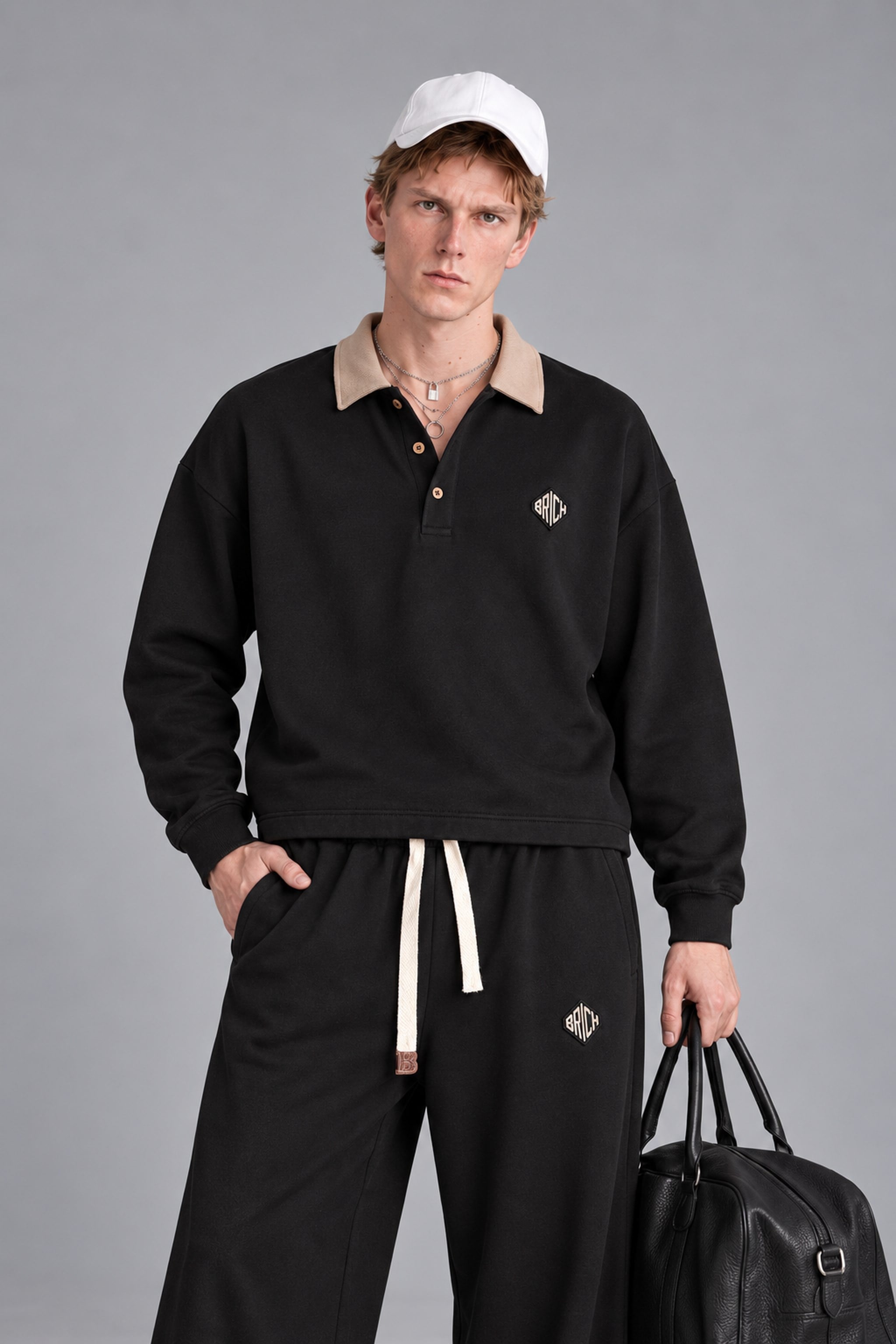 Erkek Baggy Kalıp Polo Yaka Alt Üst Takım