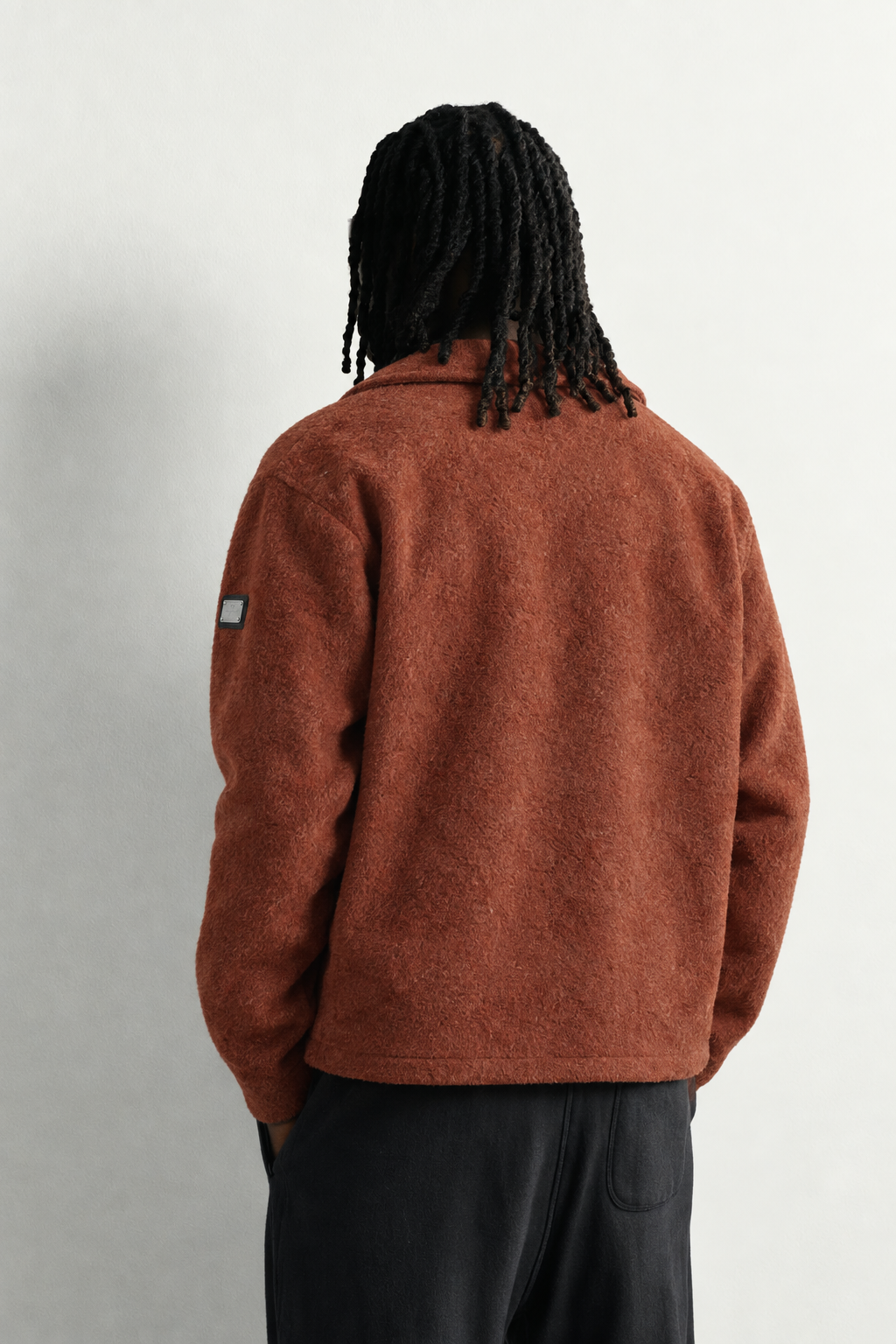 Erkek Çıtçıt Düğmeli Oversize Gömlek Ceket