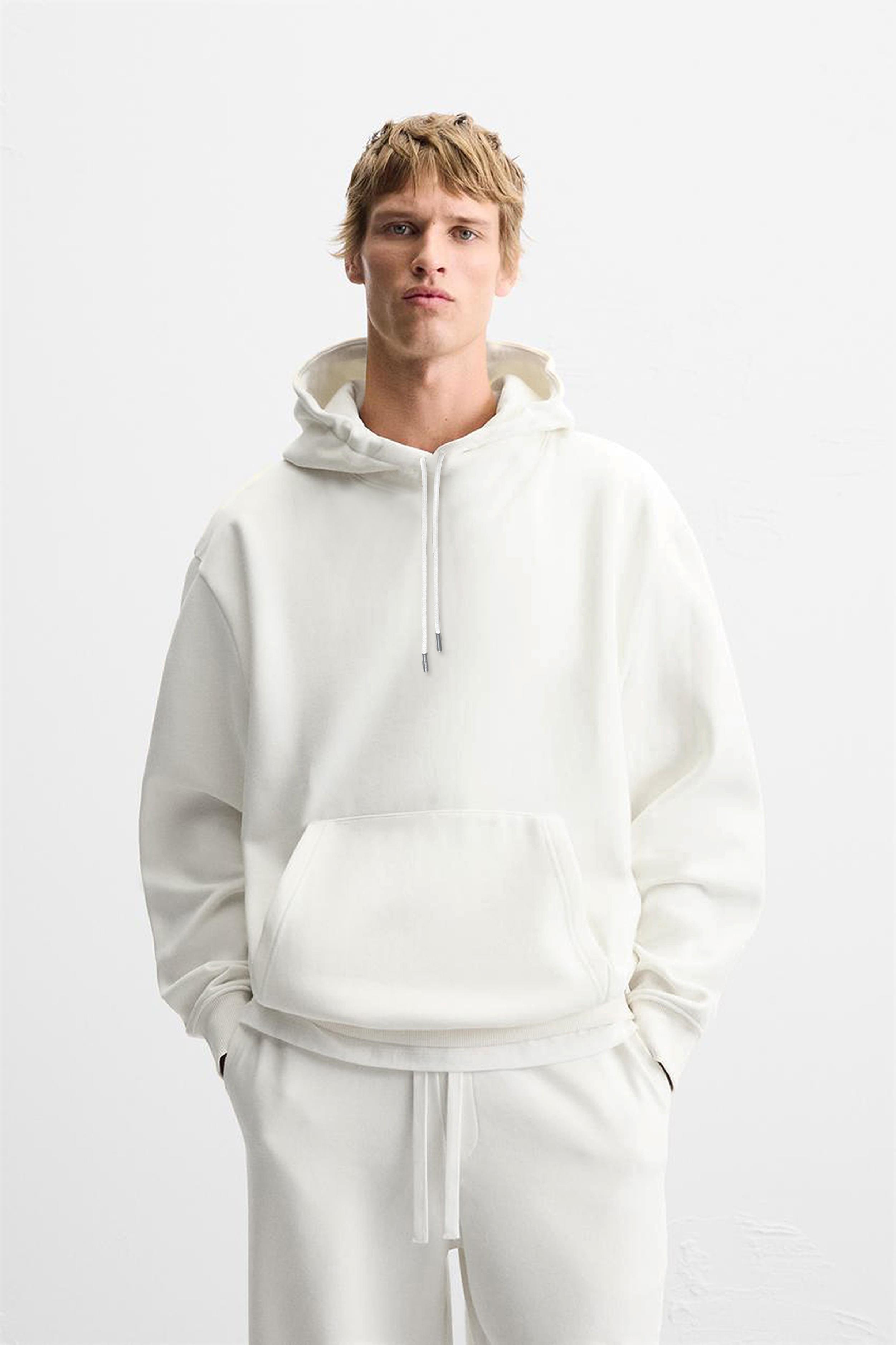 Kanguru Cepli Oversize Kalıp Unisex Düz Hoodie