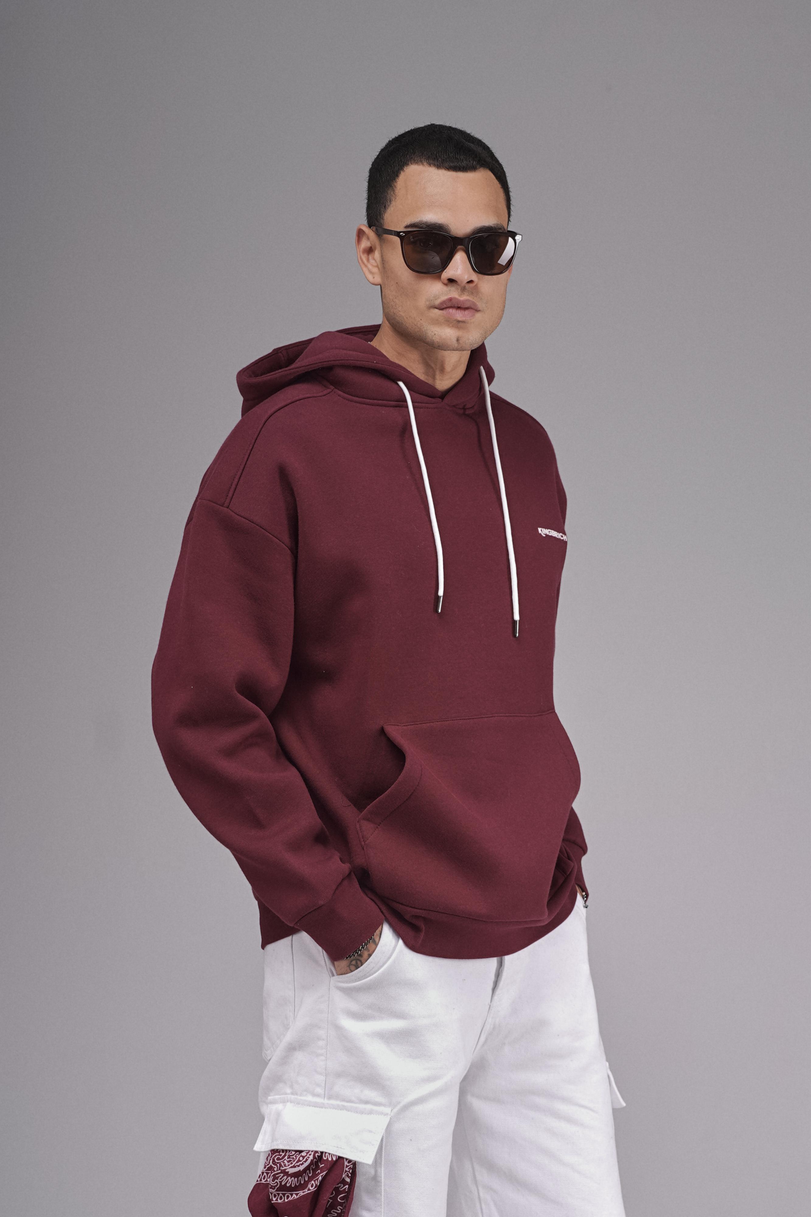 Kapuşonlu Baskılı Oversize Kalıp Unisex Hoodie Sweatshirt
