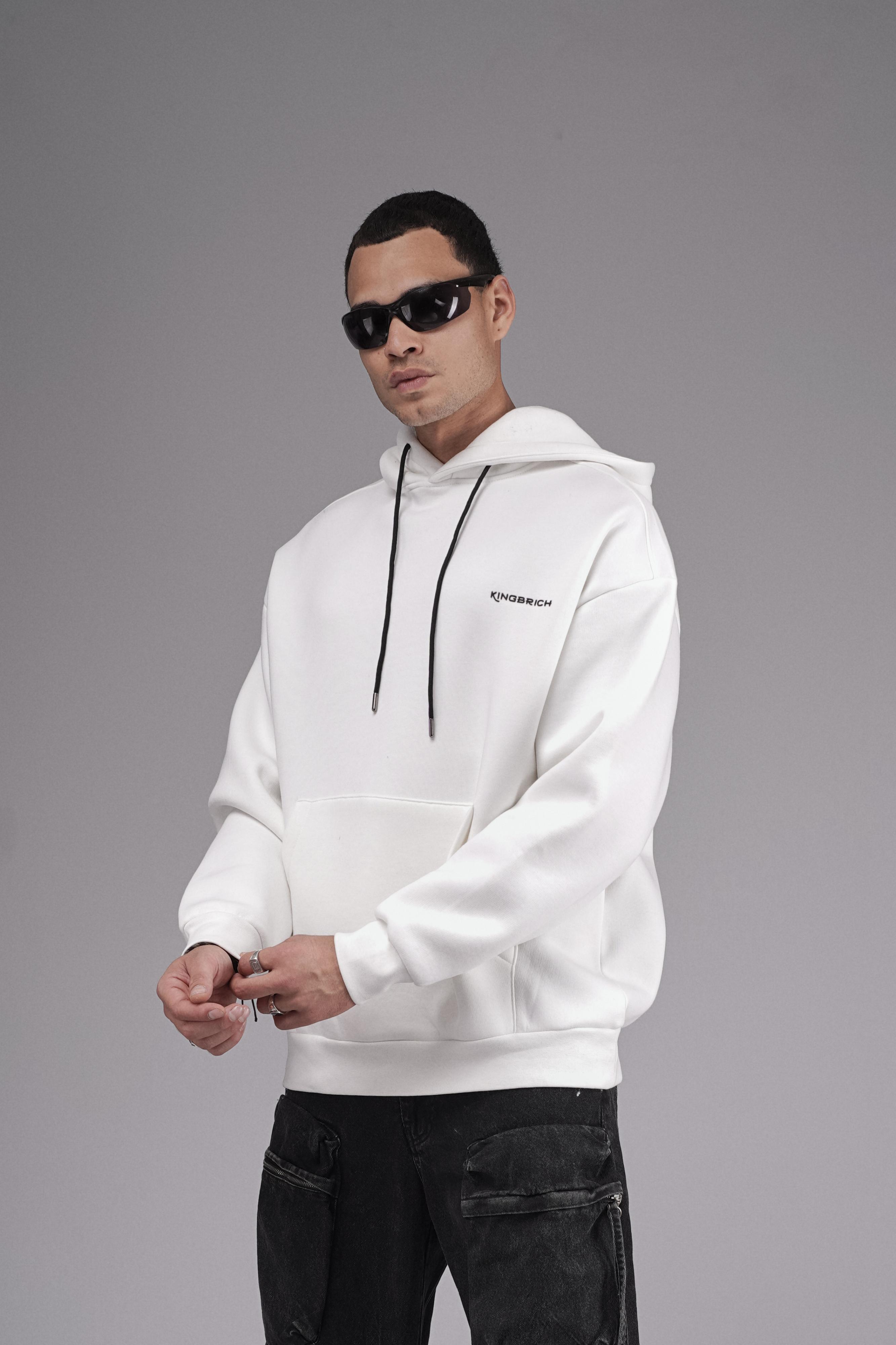 Kapuşonlu Baskılı Oversize Kalıp Unisex Hoodie Sweatshirt