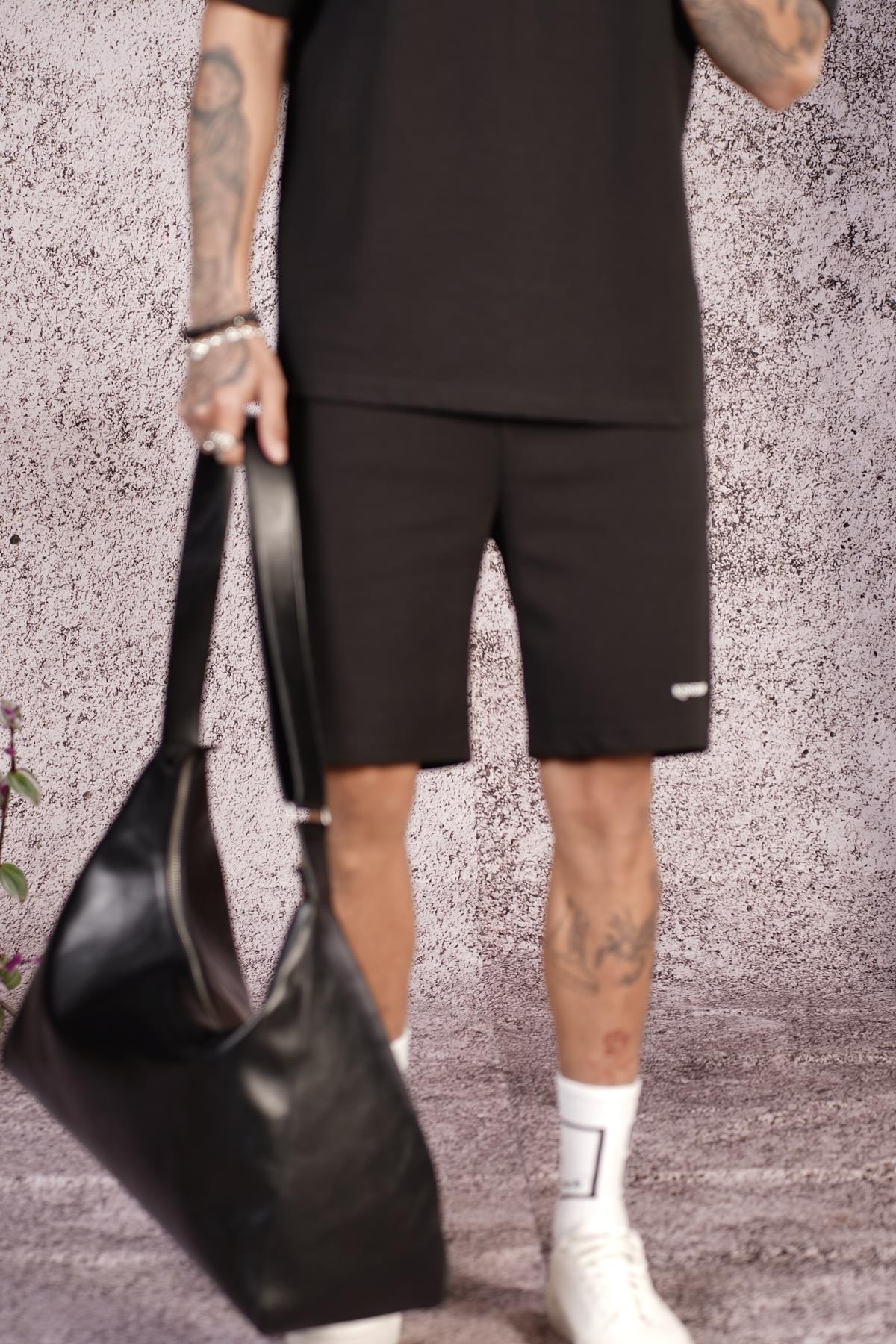 King Brich Baskılı Oversize Kalıp Unisex Şort Takım