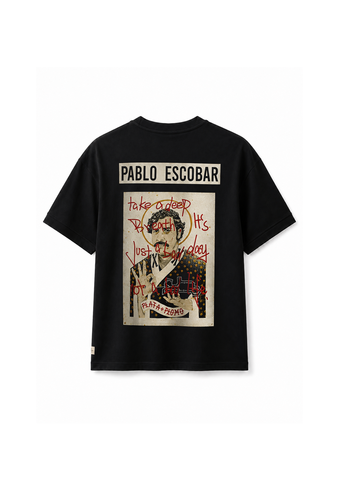 Kingbrich Pablo Escobar Baskılı Slim Fit Kalıp Erkek Tshirt