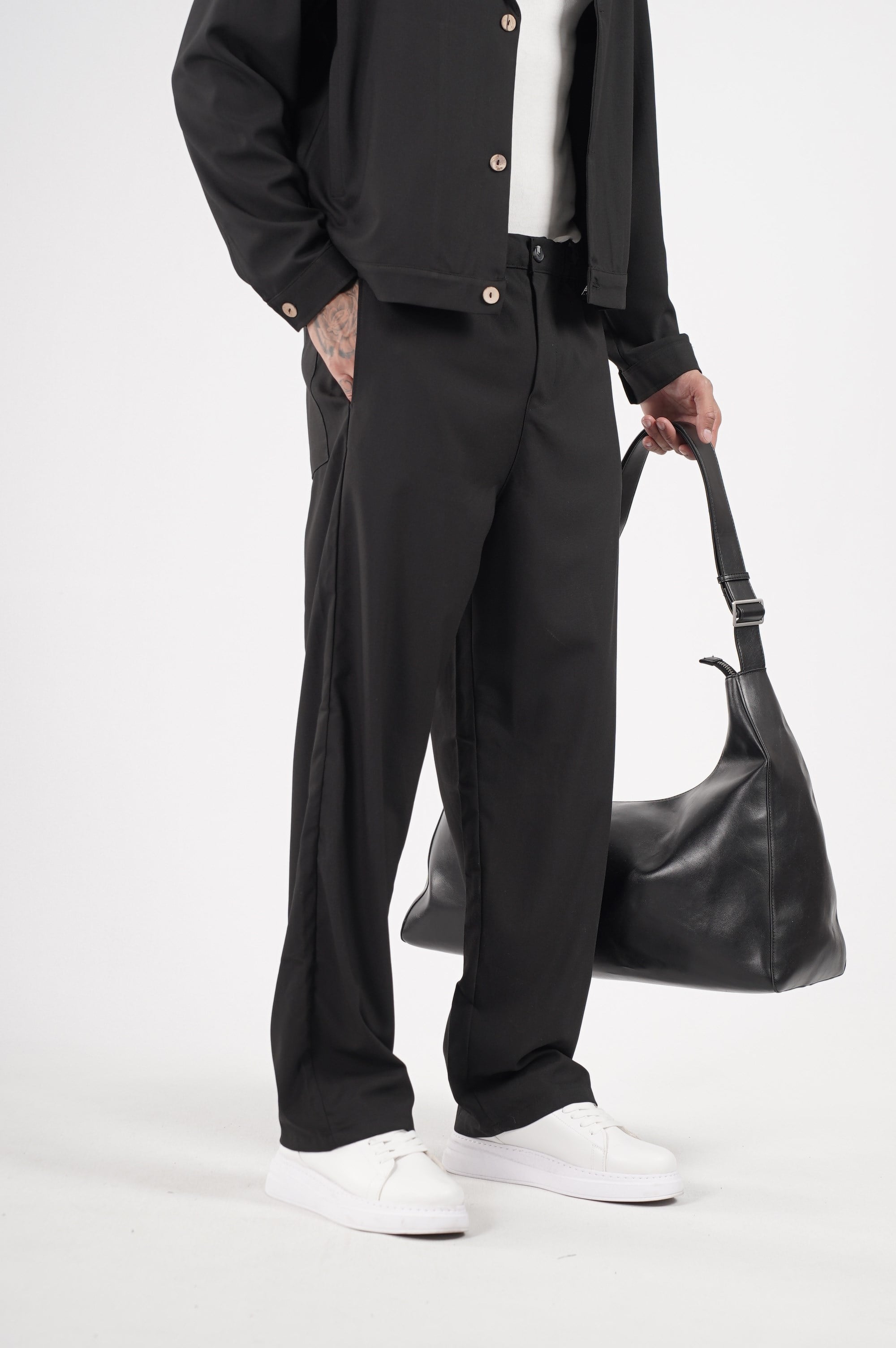 Oversize Kalıp Kumaş Blazer Alt Üst Takım