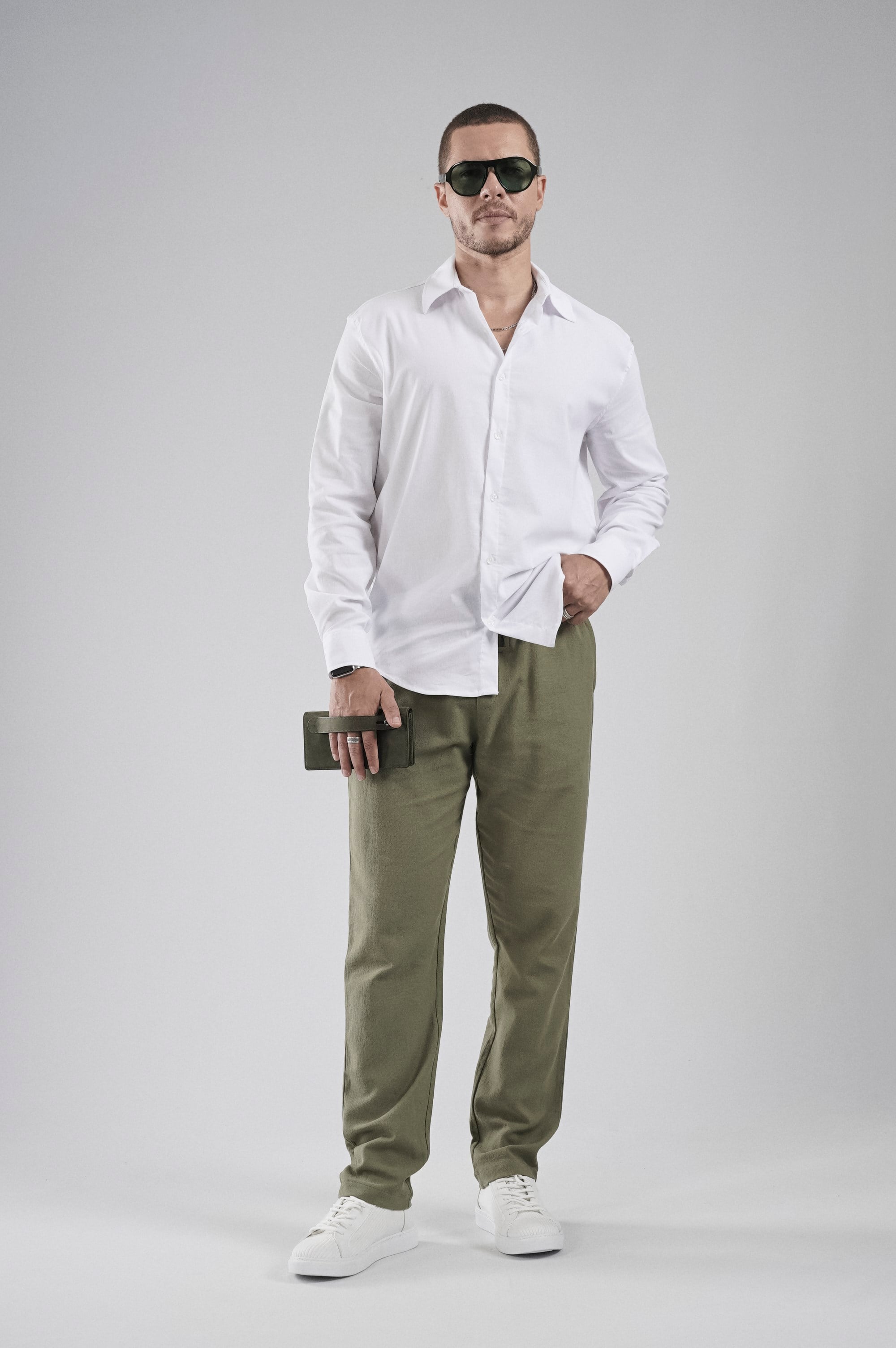 Regular Fit Kalıp Esnek %100 Pamuklu Erkek Düz Gömlek