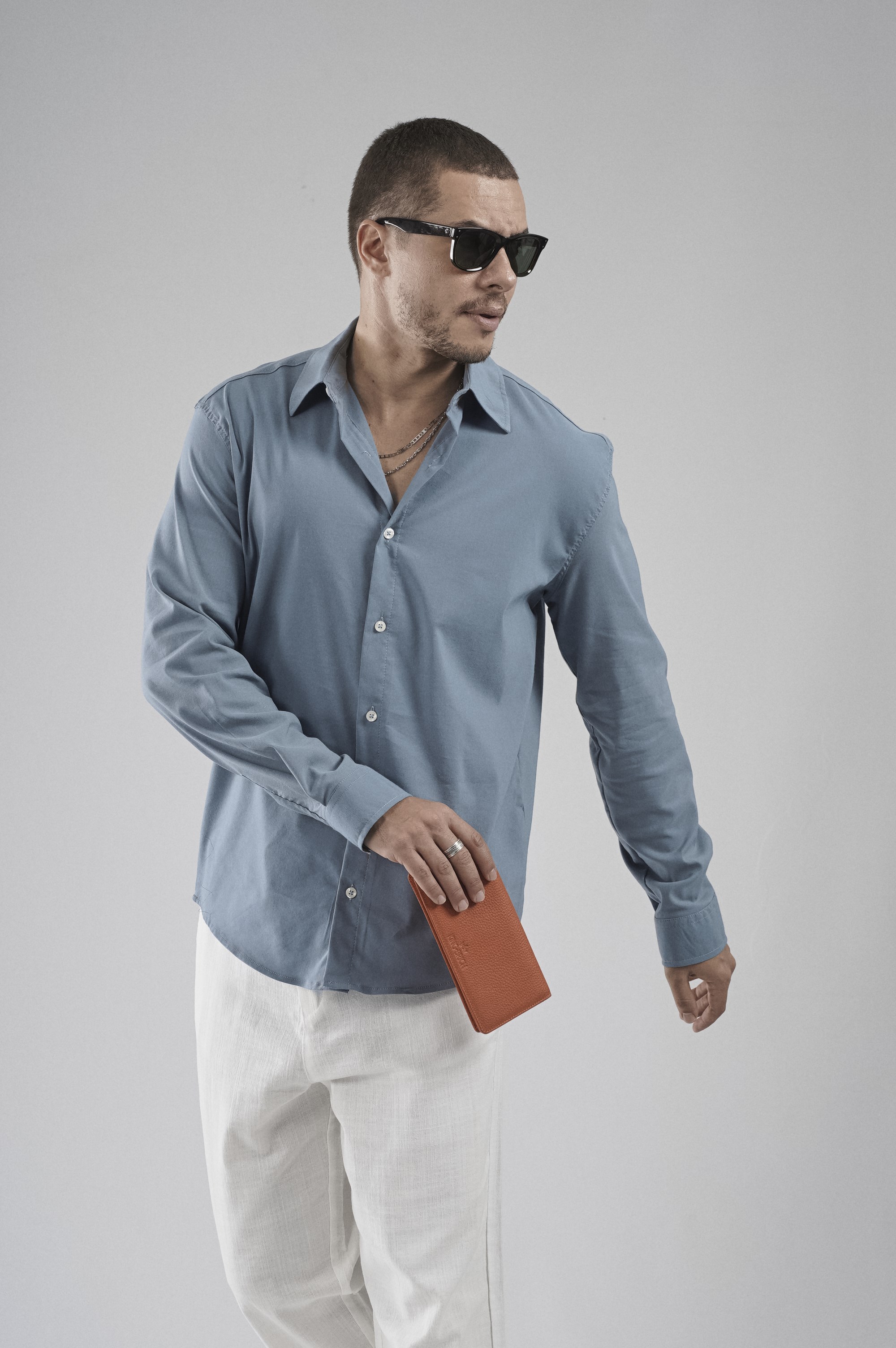 Regular Fit Kalıp Esnek %100 Pamuklu Erkek Düz Gömlek