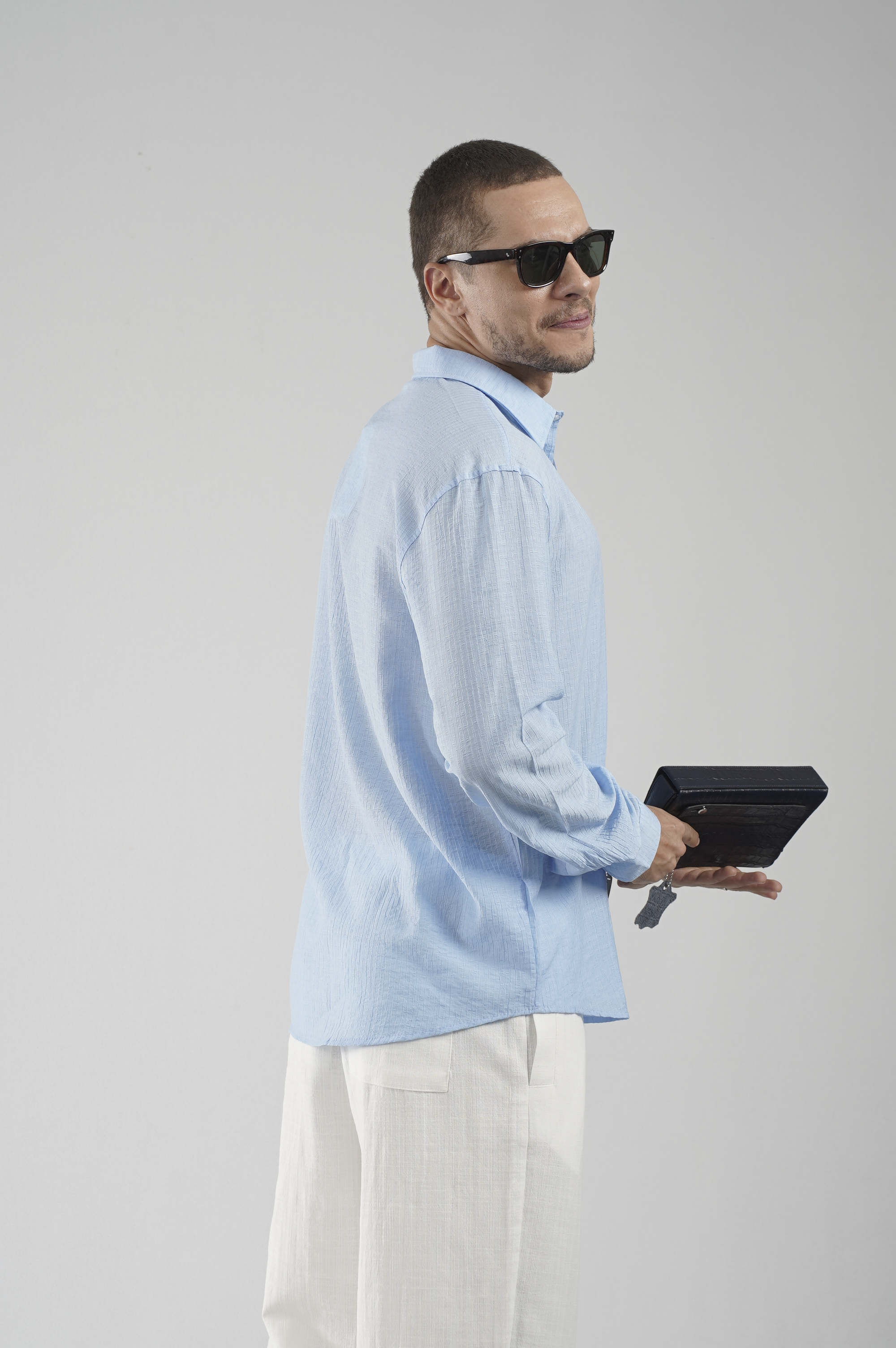 Regular Kalıp Çizgili Erkek Gömlek