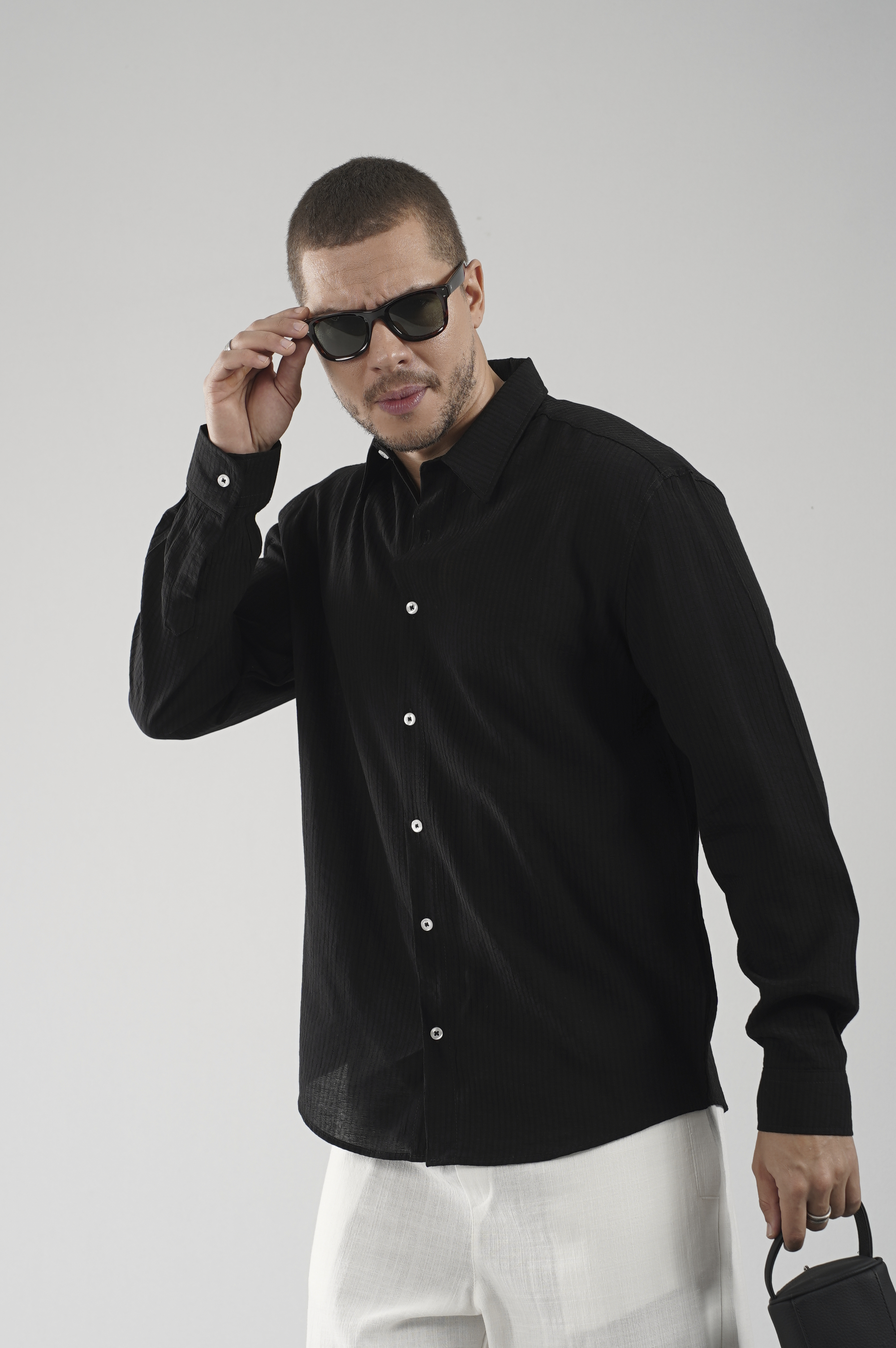 Regular Kalıp Çizgili Erkek Gömlek