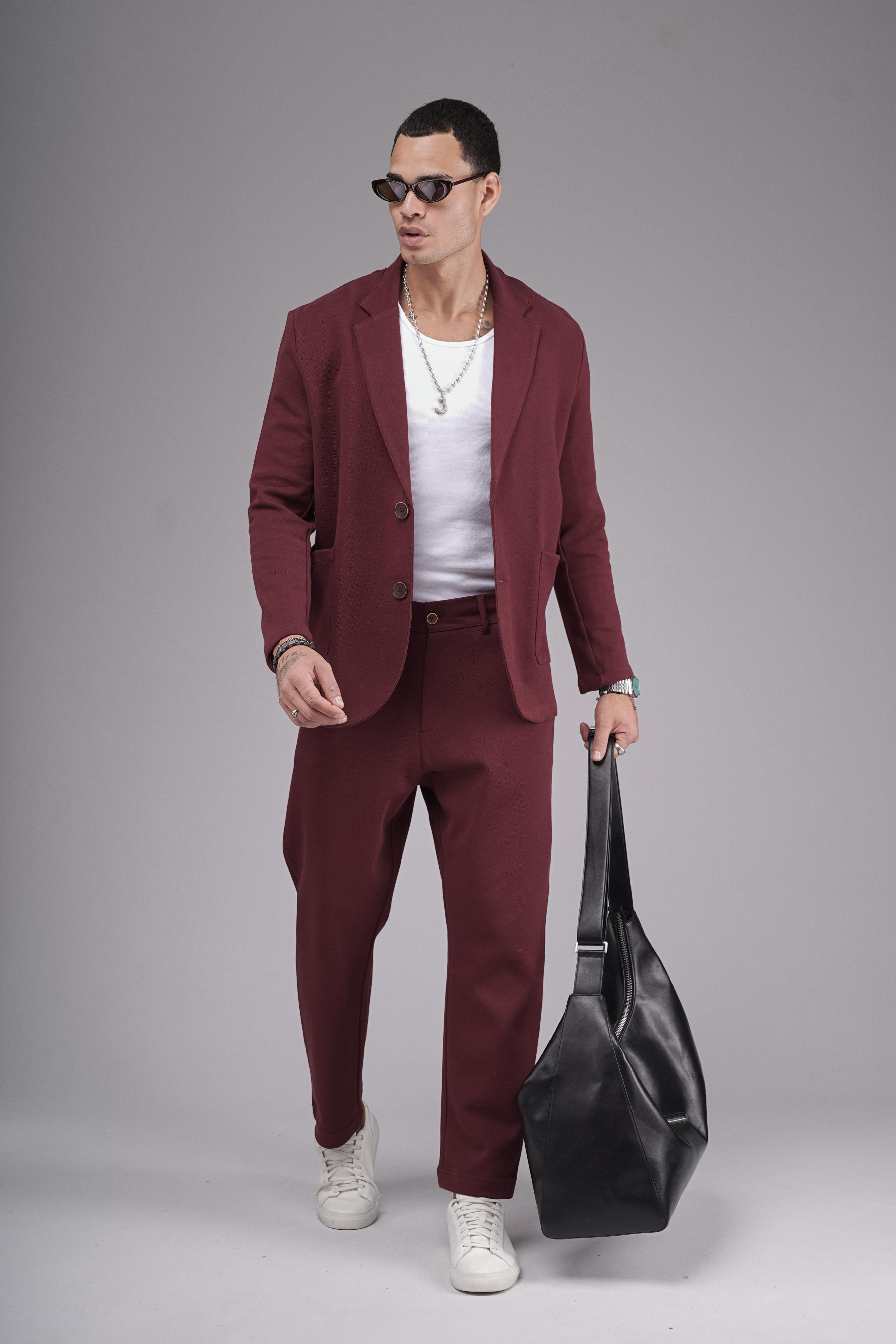Regular Kalıp Mevsimlik Erkek Blazer Takım