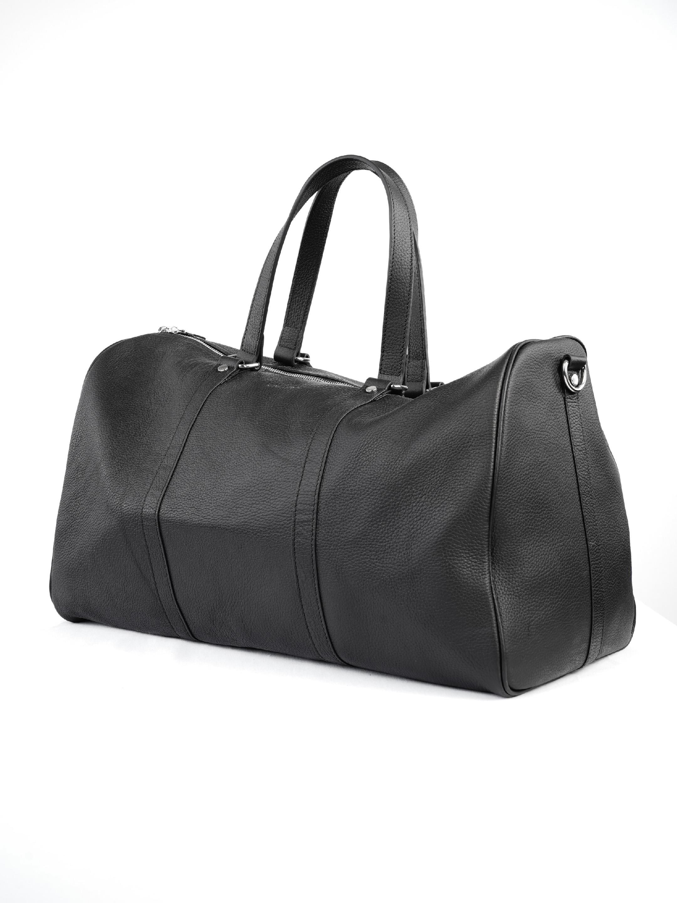 Silindir Hakiki Deri Bavul Çanta