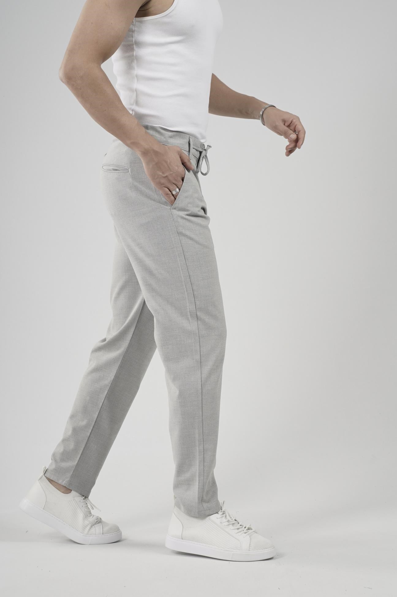 Skinny Kalıp Kumaş Pantolon