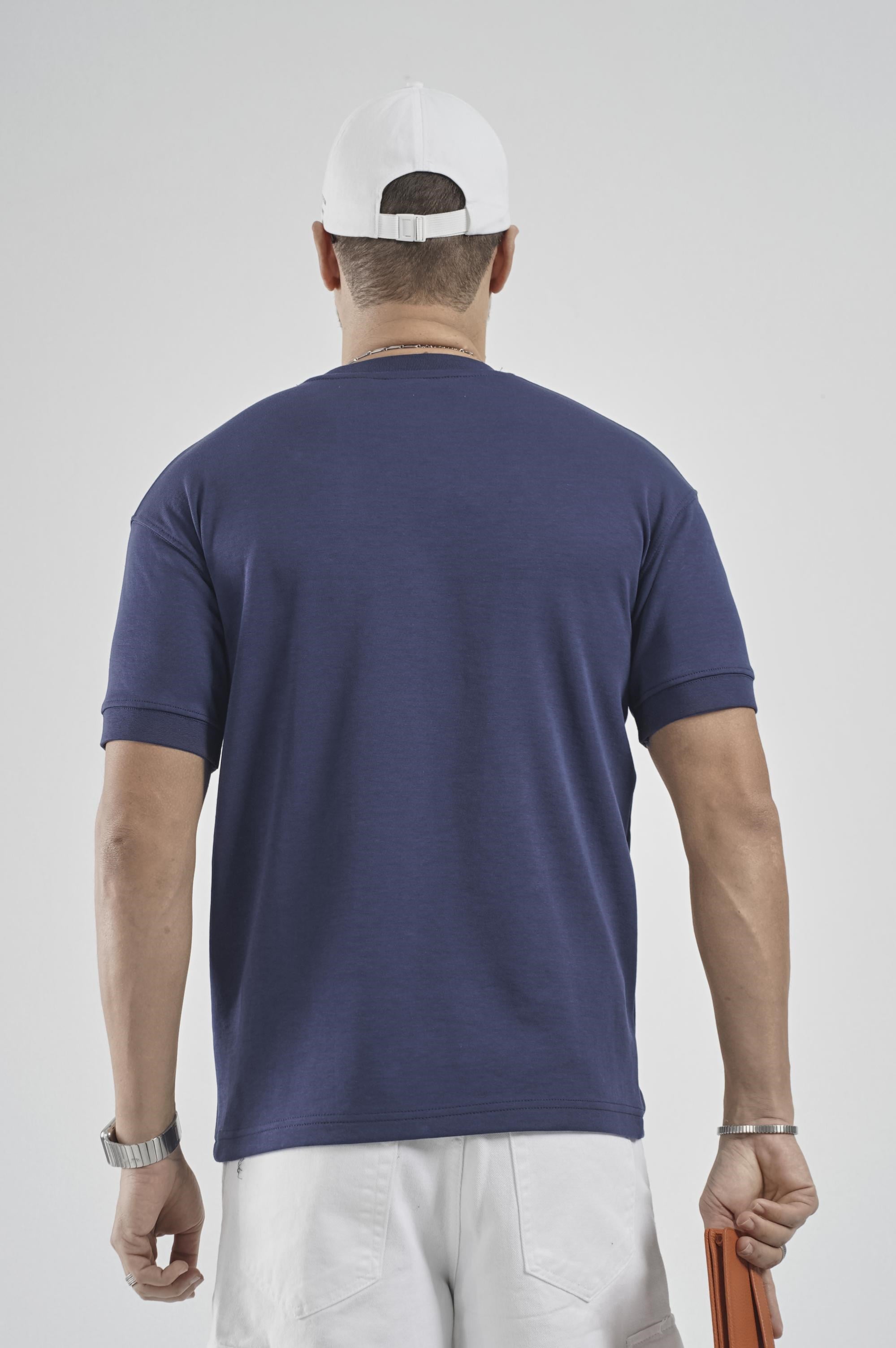Slim Fit Kalıp Kolu Ribanalı Basic %100 Pamuklu Tişört