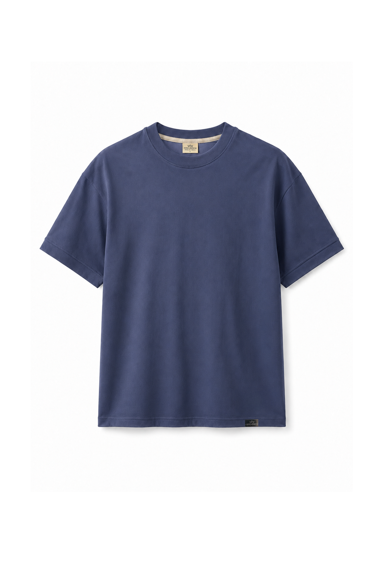 Slim Fit Kalıp Kolu Ribanalı Basic %100 Pamuklu Tişört