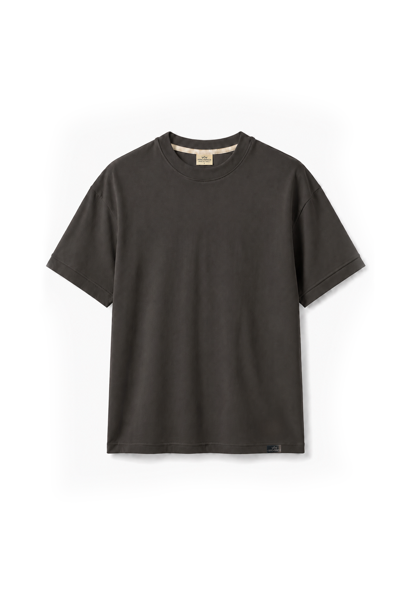 Slim Fit Kalıp Kolu Ribanalı Basic %100 Pamuklu Tişört