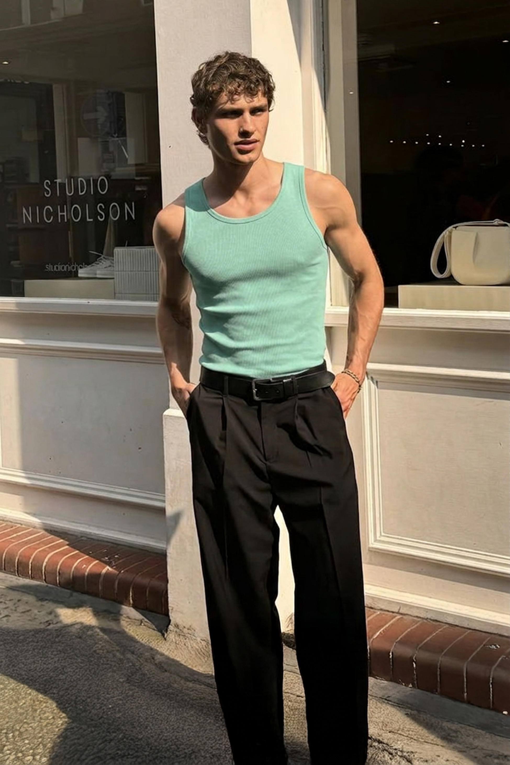 Slim Fit Kaşkorseli Esnek Düz  Erkek Sporcu Atlet