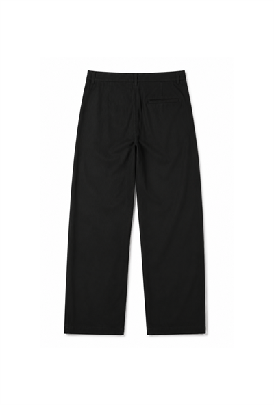 Baggy Fit Kalıp Pamuklu Keten Pantolon