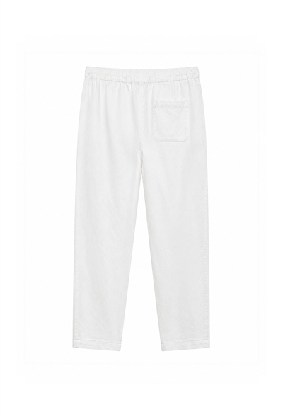 Baggy Kalıp Pamuklu Keten Klasik Pantolon